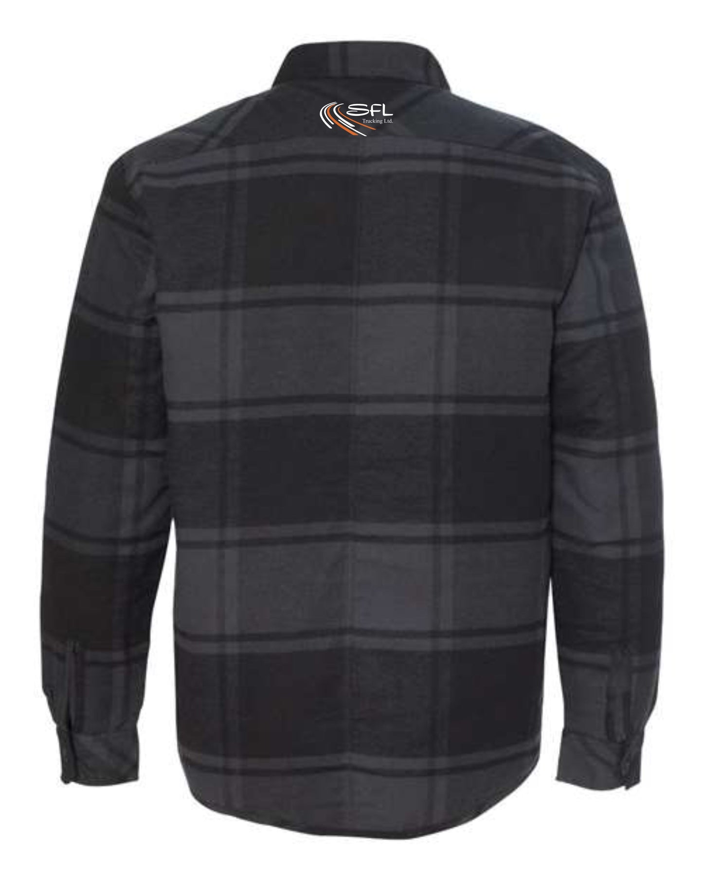 MEN'S BURNSIDE QUILTED FLANNEL JACKET - 8610 - SFL TRUCKING - EMB