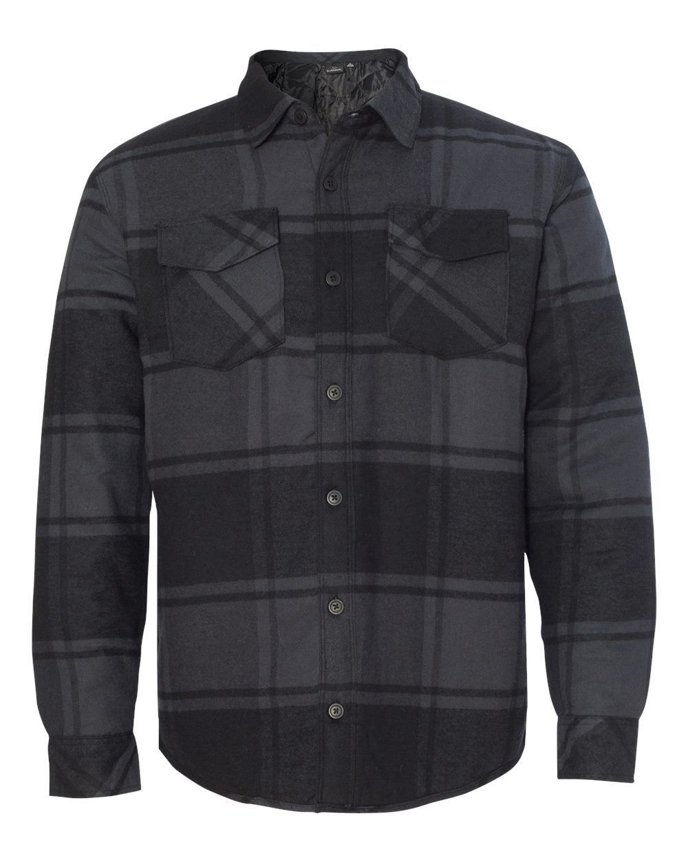 MEN'S BURNSIDE QUILTED FLANNEL JACKET - 8610 - SFL TRUCKING - EMB