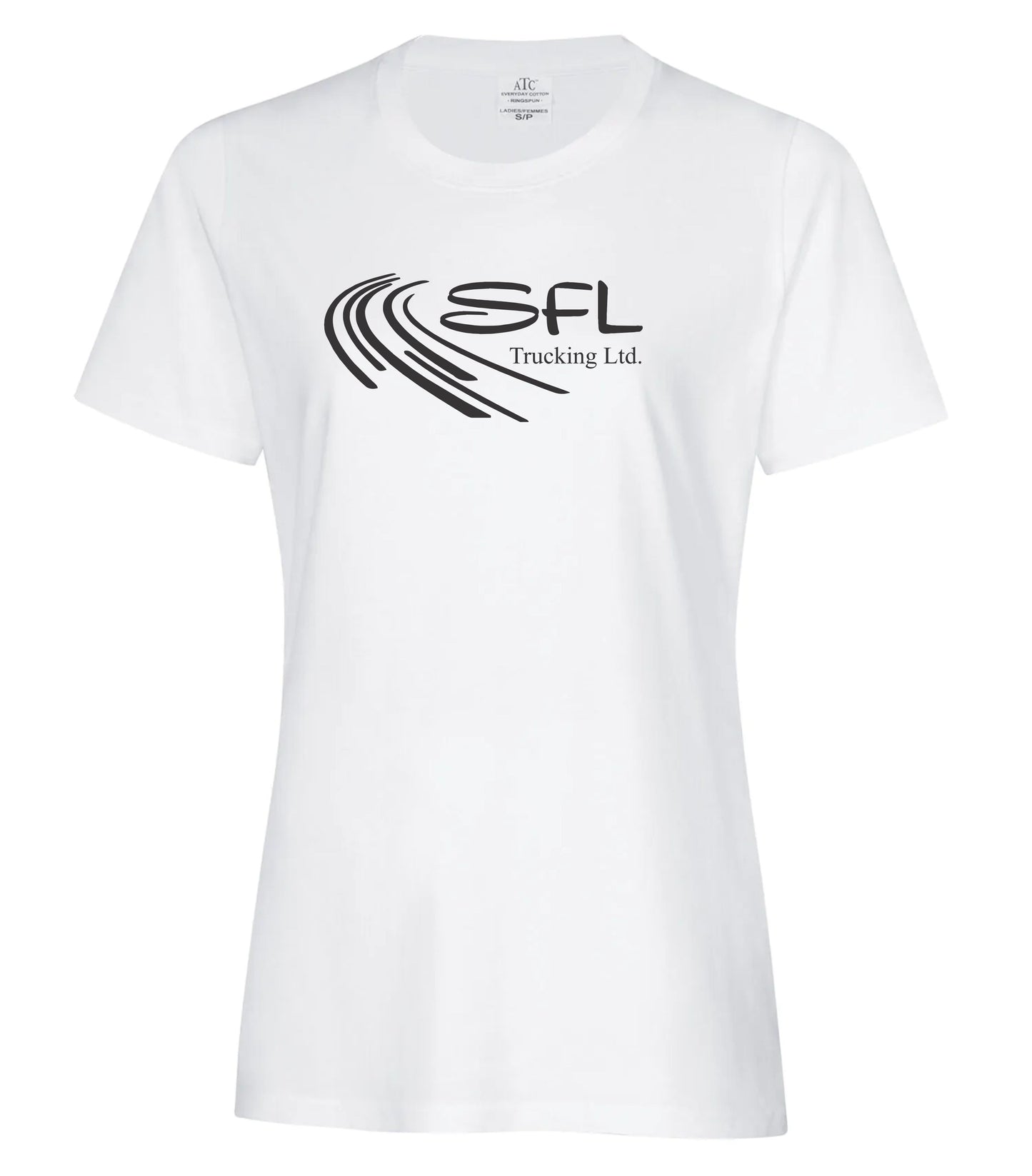 RING SPUN COTTON T-SHIRT - ATC2000L - LADIES' - SFL TRUCKING LOGO - HP