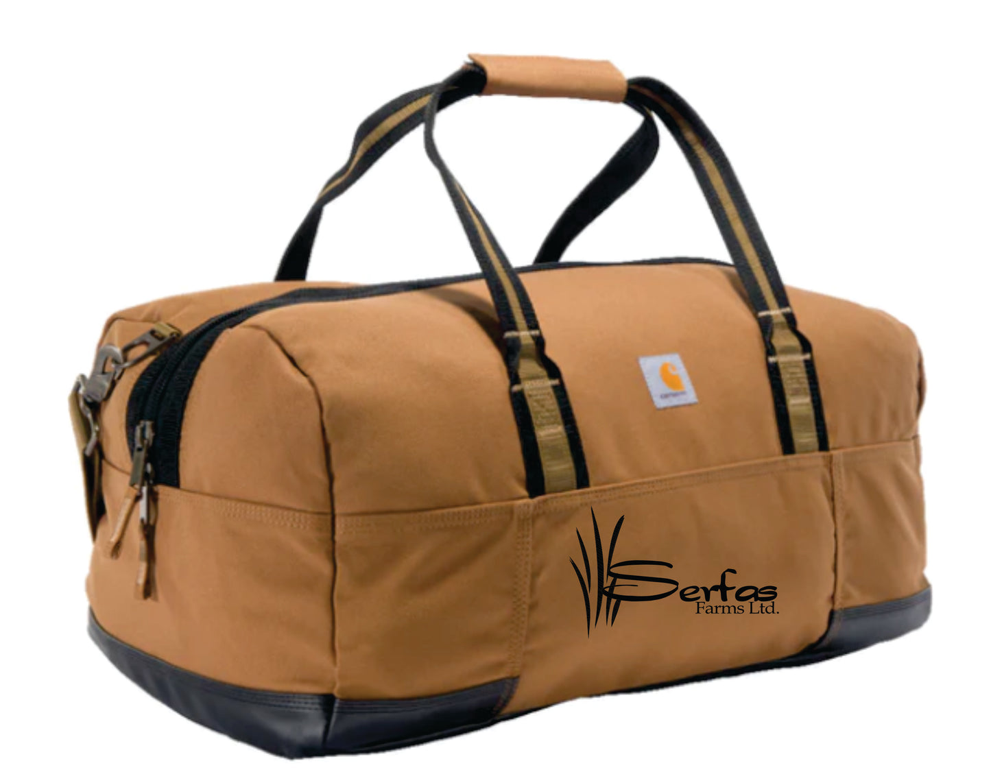 CARHARTT 55L DUFFEL BAG - SERFAS FARMS LOGO - EMB OR LP
