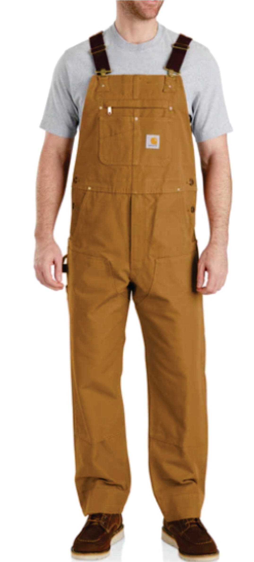 CARHARTT RELAXED FIT DUCK BIB OVERALL - 102776 - CATTLE TECH INC. - EMB