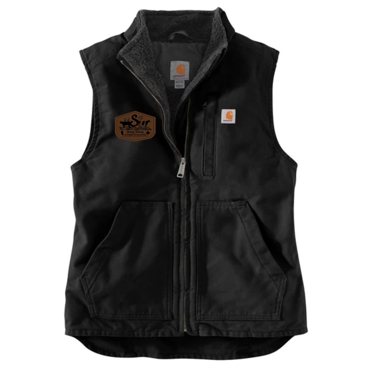 WOMEN'S CARHARTT SHERPA-LINED VEST - 104224 - SLOMP FARMS - PATCH