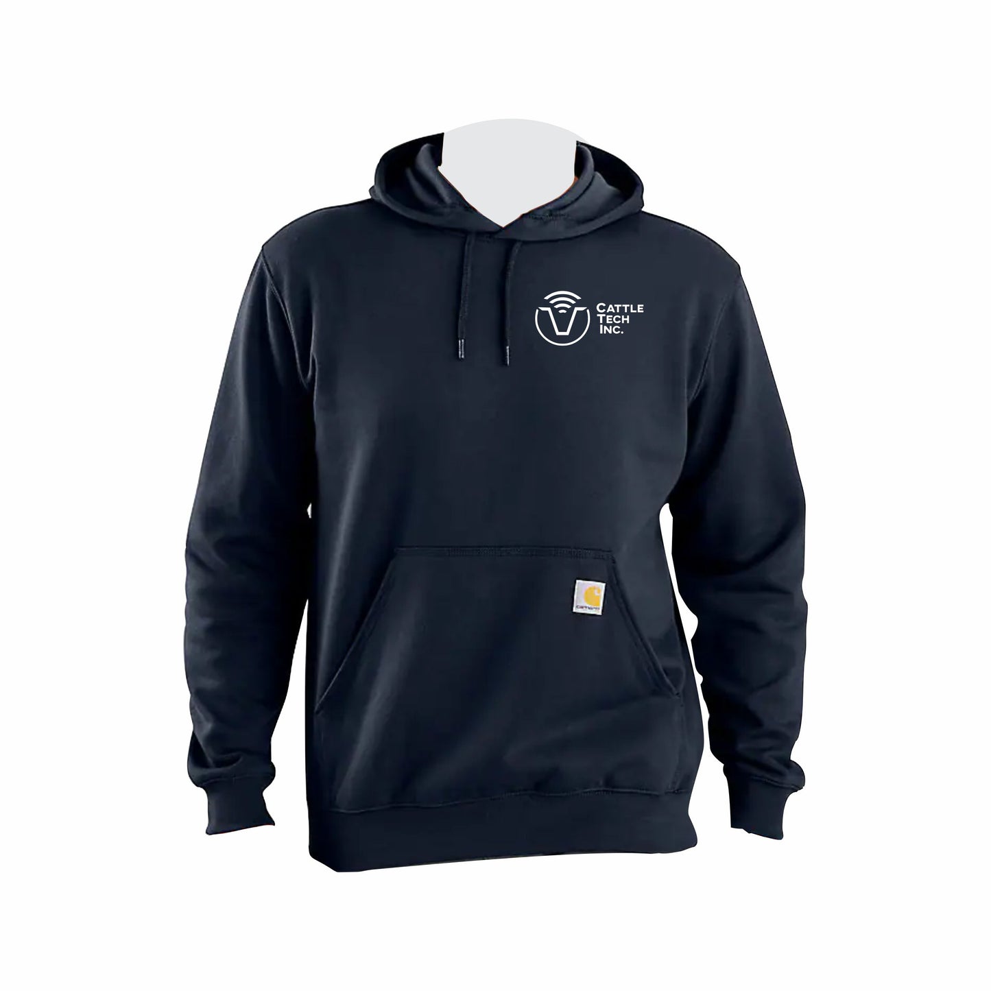 CARHARTT MIDWEIGHT HOODED PULLOVER - K121 - CATTLE TECH INC. - EMB