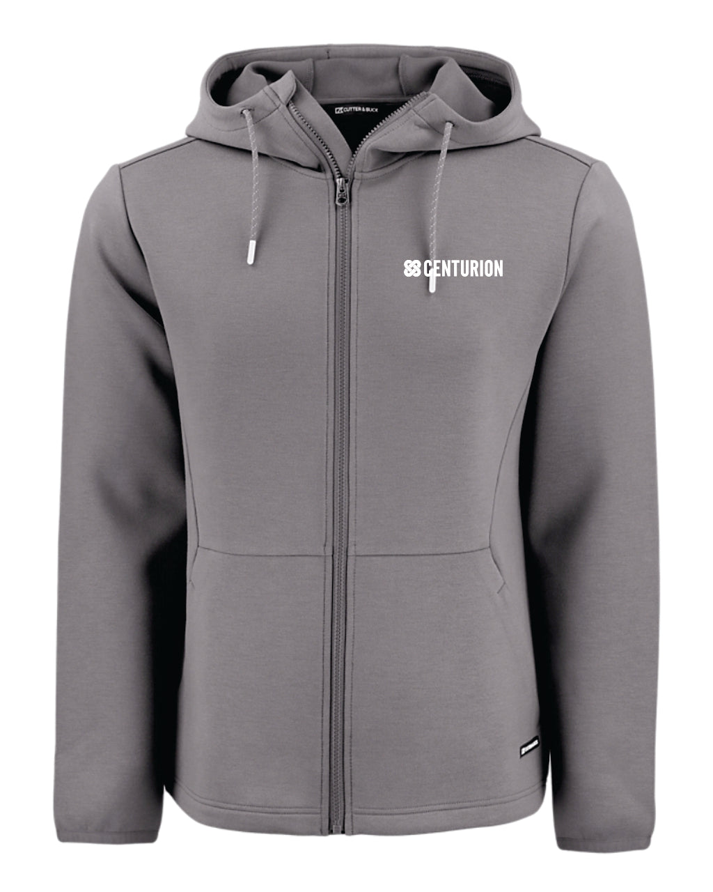 *NEW* MEN'S CUTTER & BUCK FULL ZIP HOODED JACKET - MCK01345 - CENTURION - EMB