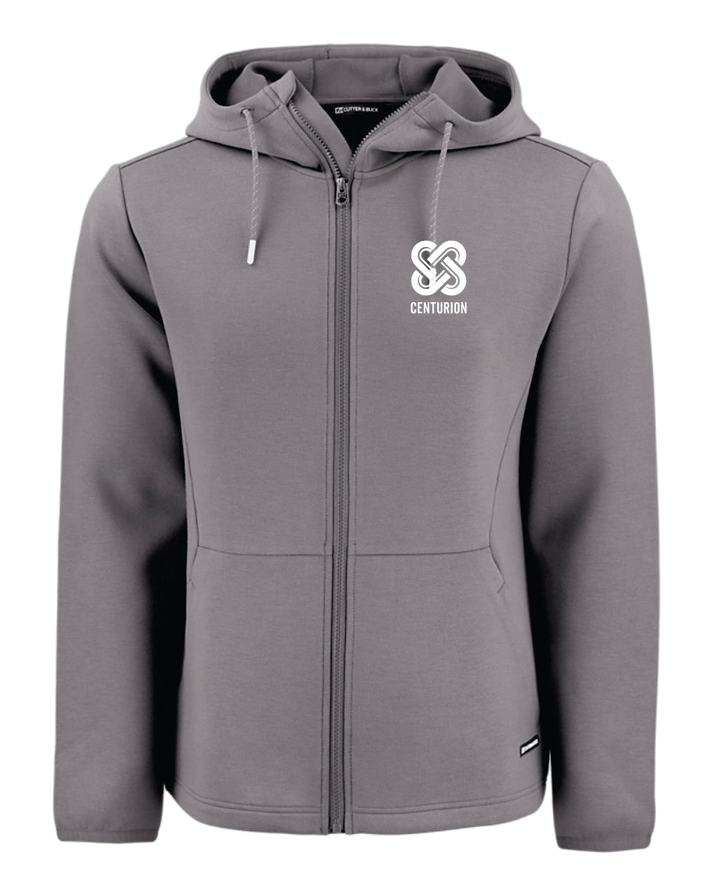 *NEW* MEN'S CUTTER & BUCK FULL ZIP HOODED JACKET - MCK01345 - CENTURION - EMB