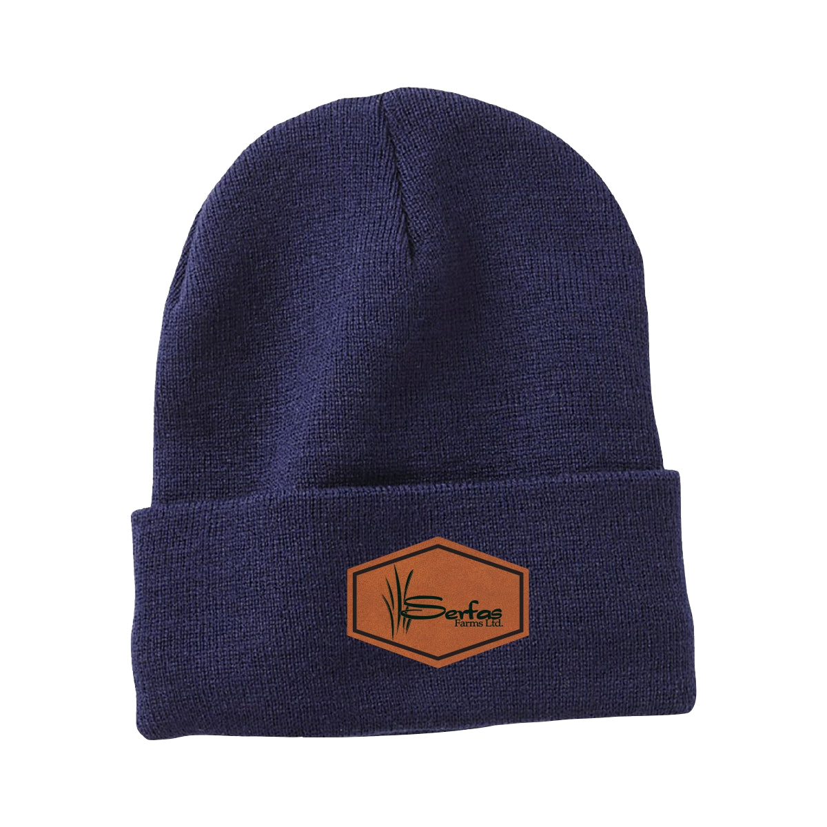 SHERPA LINED CUFFED BEANIE - SP12SL - SERFAS FARMS - PATCH