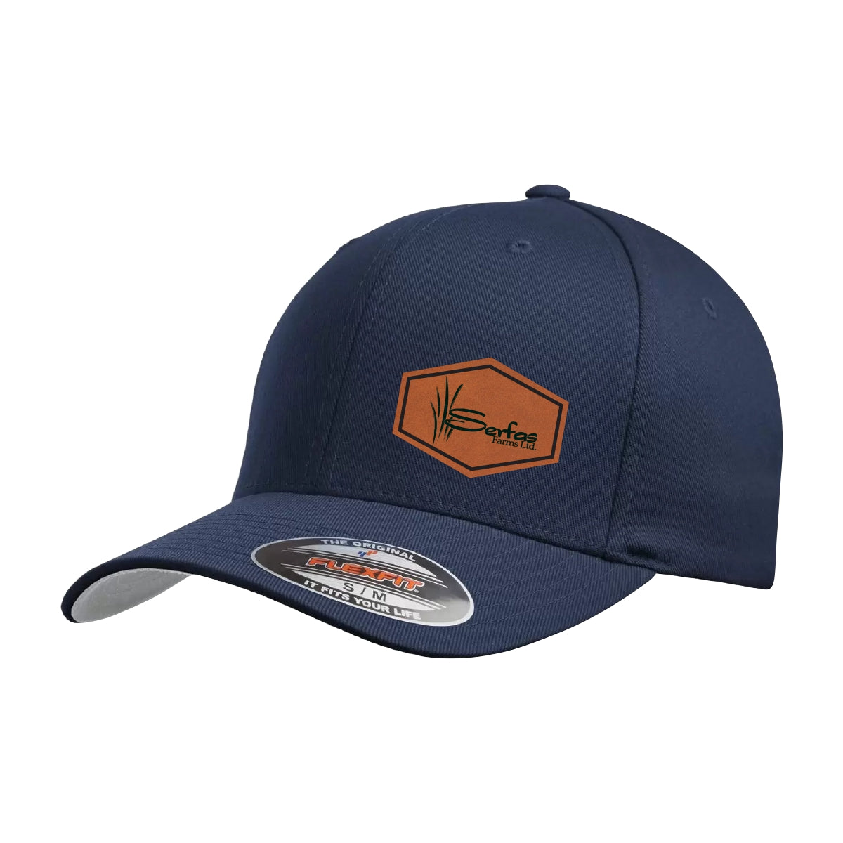 FLEXFIT CURVED BRIM HAT - 6277 - SERFAS FARMS - PATCH