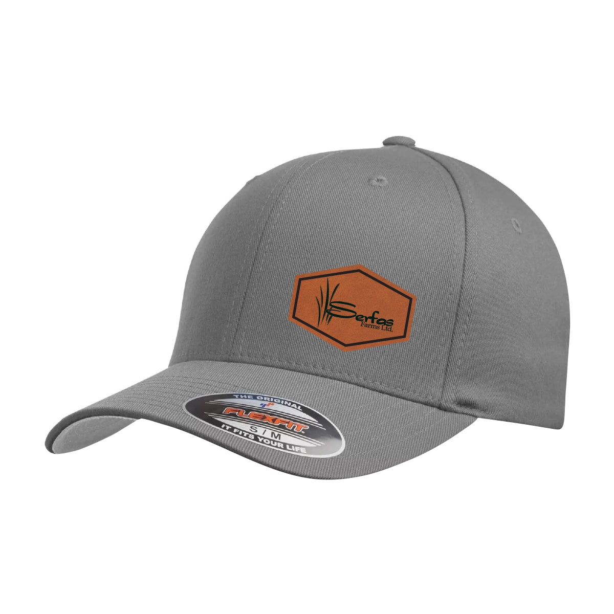 FLEXFIT CURVED BRIM HAT - 6277 - SERFAS FARMS - PATCH