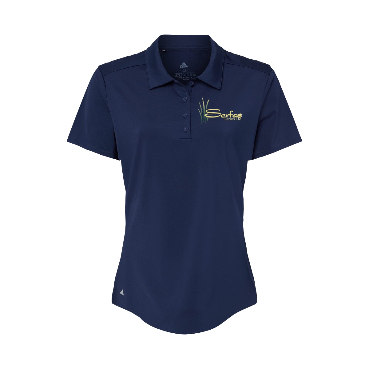 WOMEN'S ADIDAS ULTIMATE SOLID POLO - A515 - SERFAS FARMS - HP