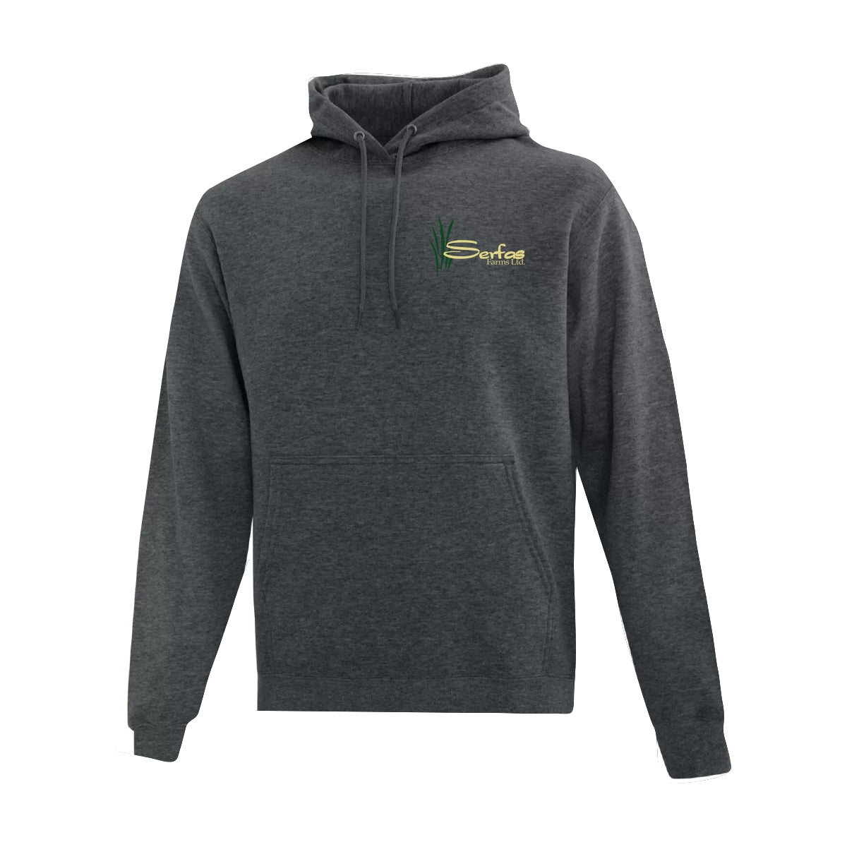 UNISEX EVERYDAY FLEECE HOODIE - ATCF2500 - SERFAS FARMS - EMB