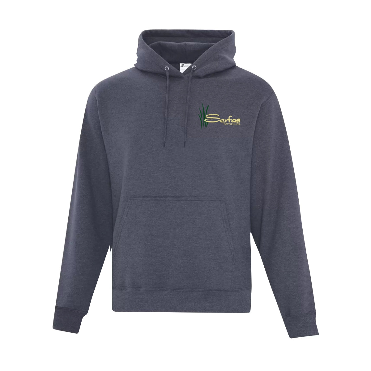 UNISEX EVERYDAY FLEECE HOODIE - ATCF2500 - SERFAS FARMS - EMB