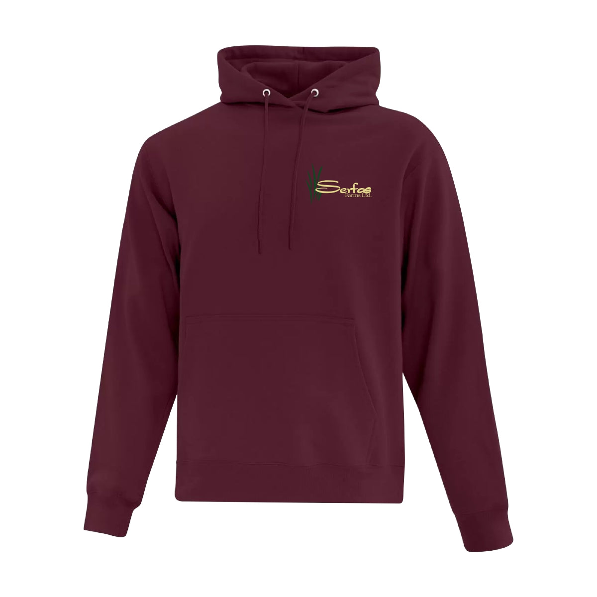 UNISEX EVERYDAY FLEECE HOODIE - ATCF2500 - SERFAS FARMS - EMB