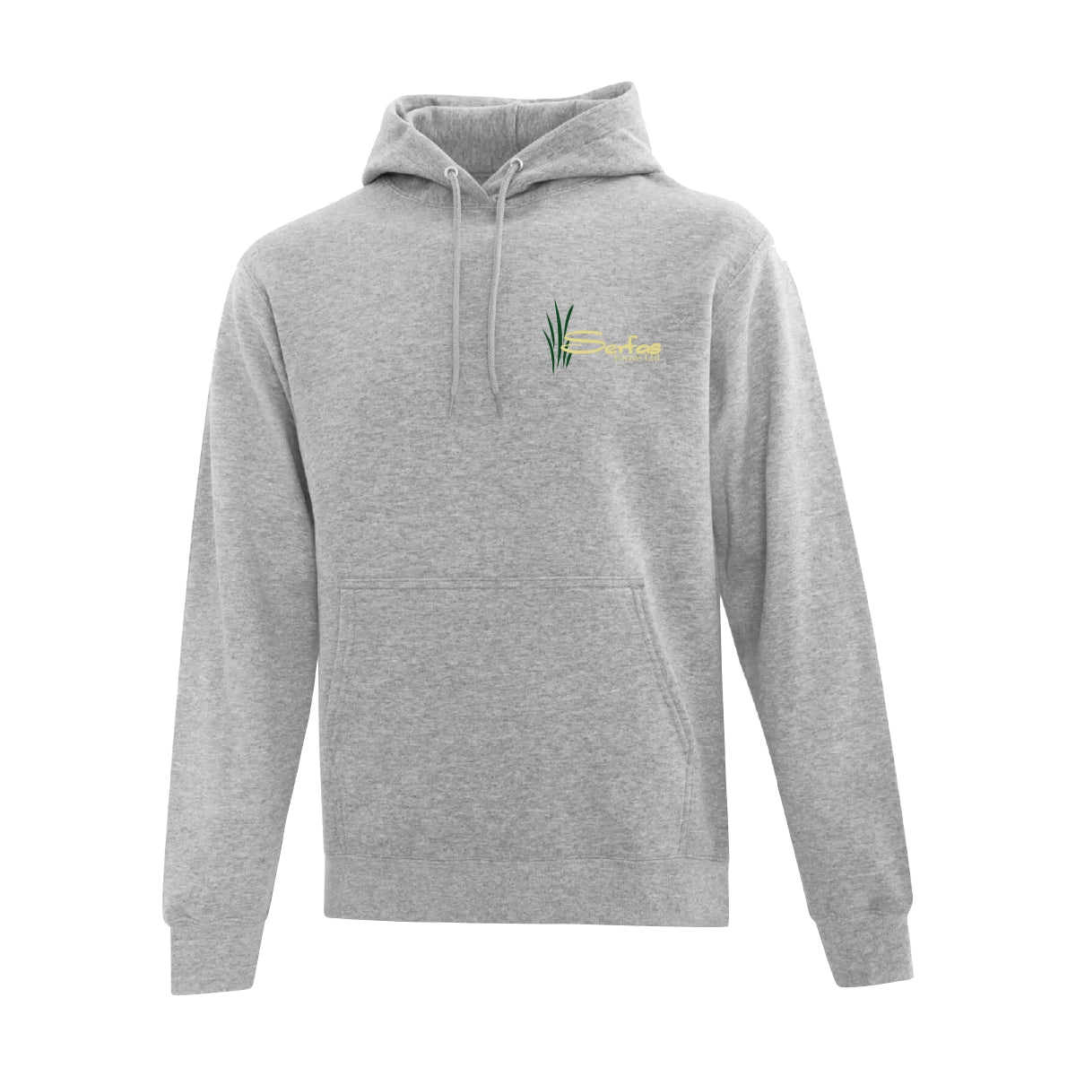 UNISEX EVERYDAY FLEECE HOODIE - ATCF2500 - SERFAS FARMS - EMB