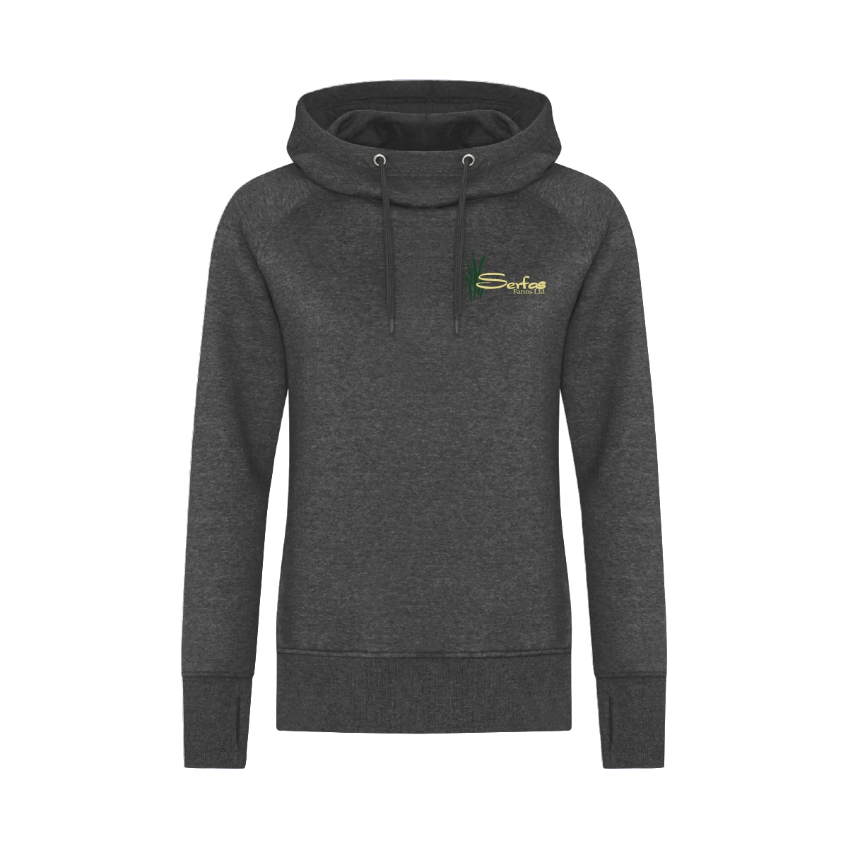LADIES' VINTAGE HOODIE - L2045 - SERFAS FARMS - EMB