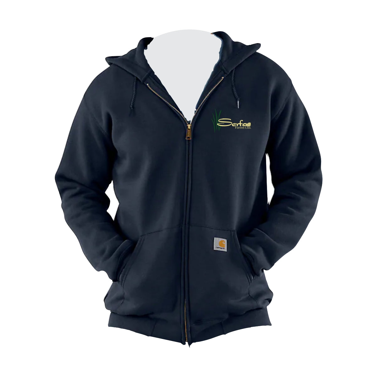 CARHARTT FULL-ZIP SWEATERSHIRT - K122 - SERFAS FARMS - EMB