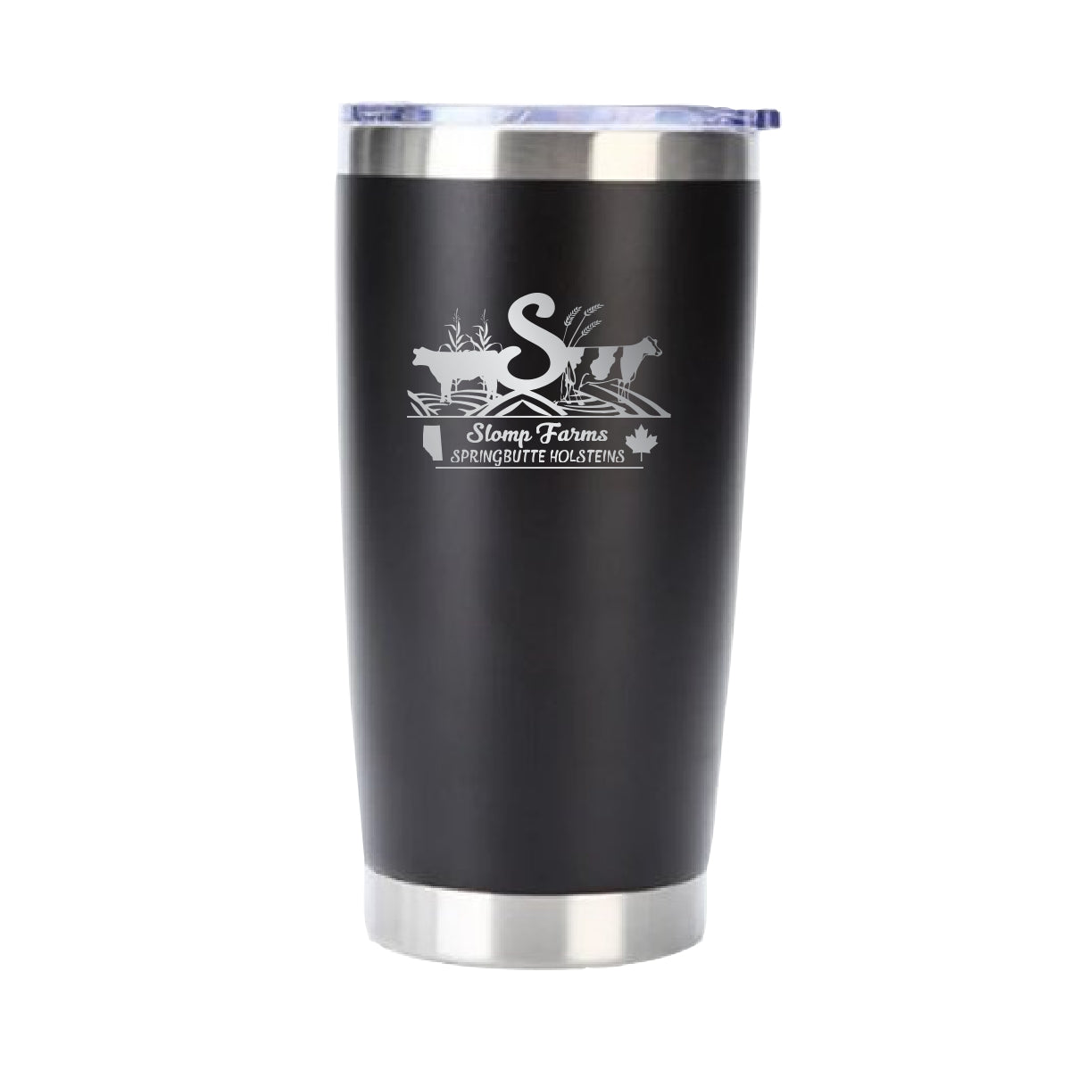 20oz. TRAVEL MUG - SLOMP FARMS - LASER ENGRAVE