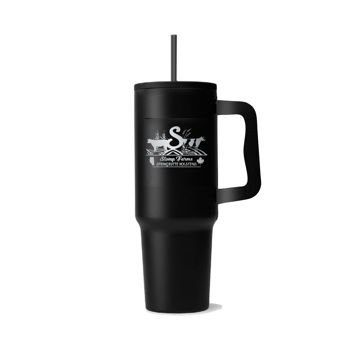 40oz. STAINLESS STEEL TUMBLER - WEV - SLOMP FARMS - LASER ENGRAVE