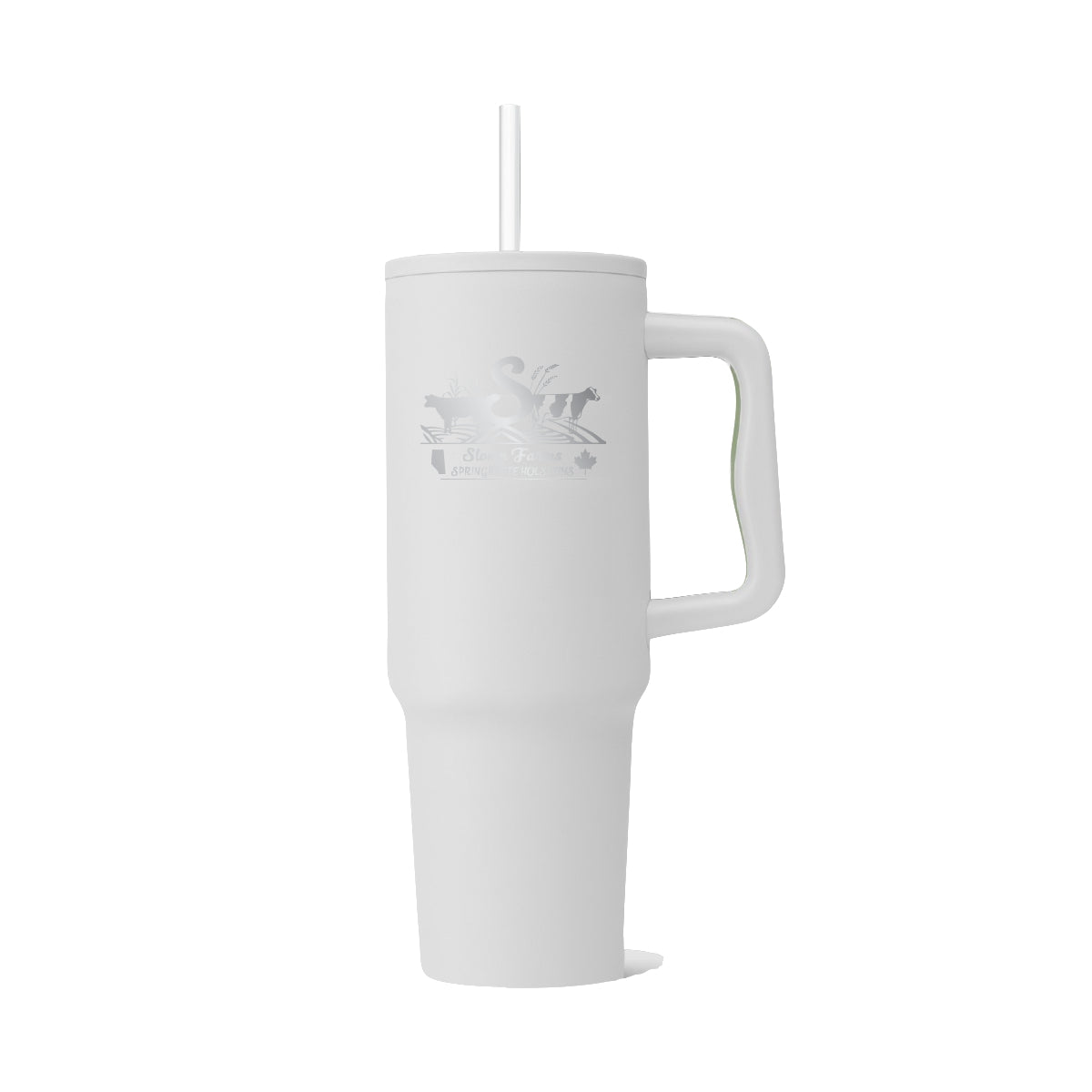 40oz. STAINLESS STEEL TUMBLER - WEV - SLOMP FARMS - LASER ENGRAVE