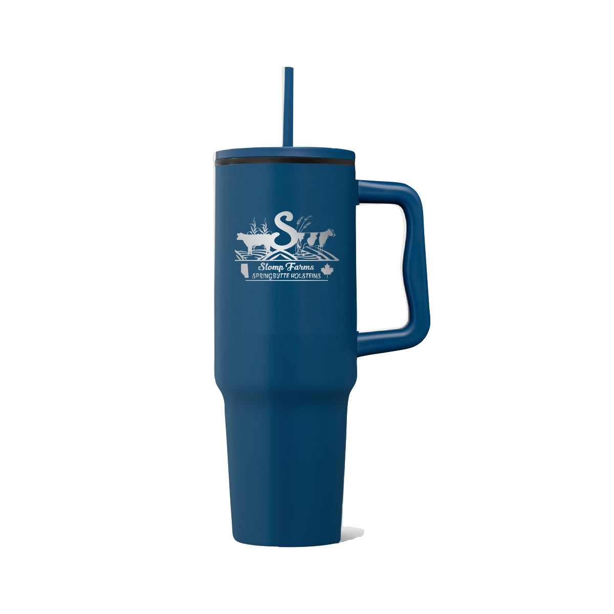 40oz. STAINLESS STEEL TUMBLER - WEV - SLOMP FARMS - LASER ENGRAVE