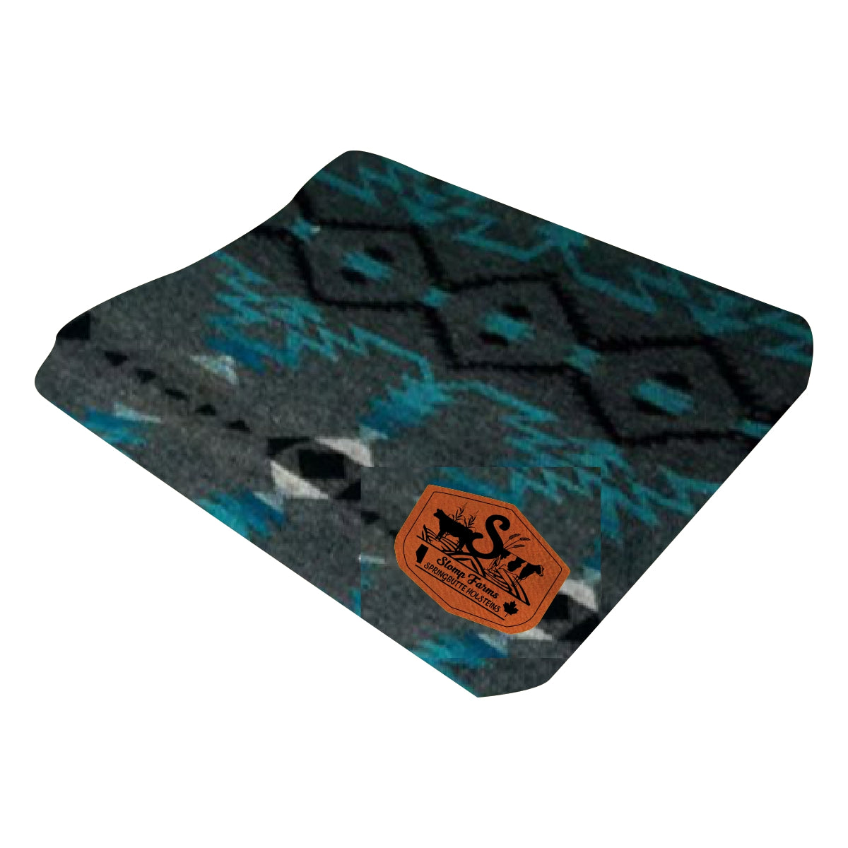BUFFALO CROSS THROW BLANKETS - SLOMP FARMS - PATCH