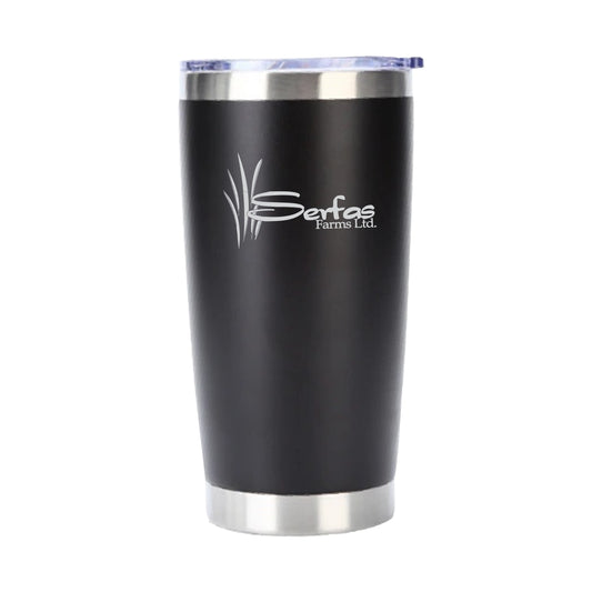 20oz. TRAVEL MUG - SERFAS FARMS - LASER ENGRAVED
