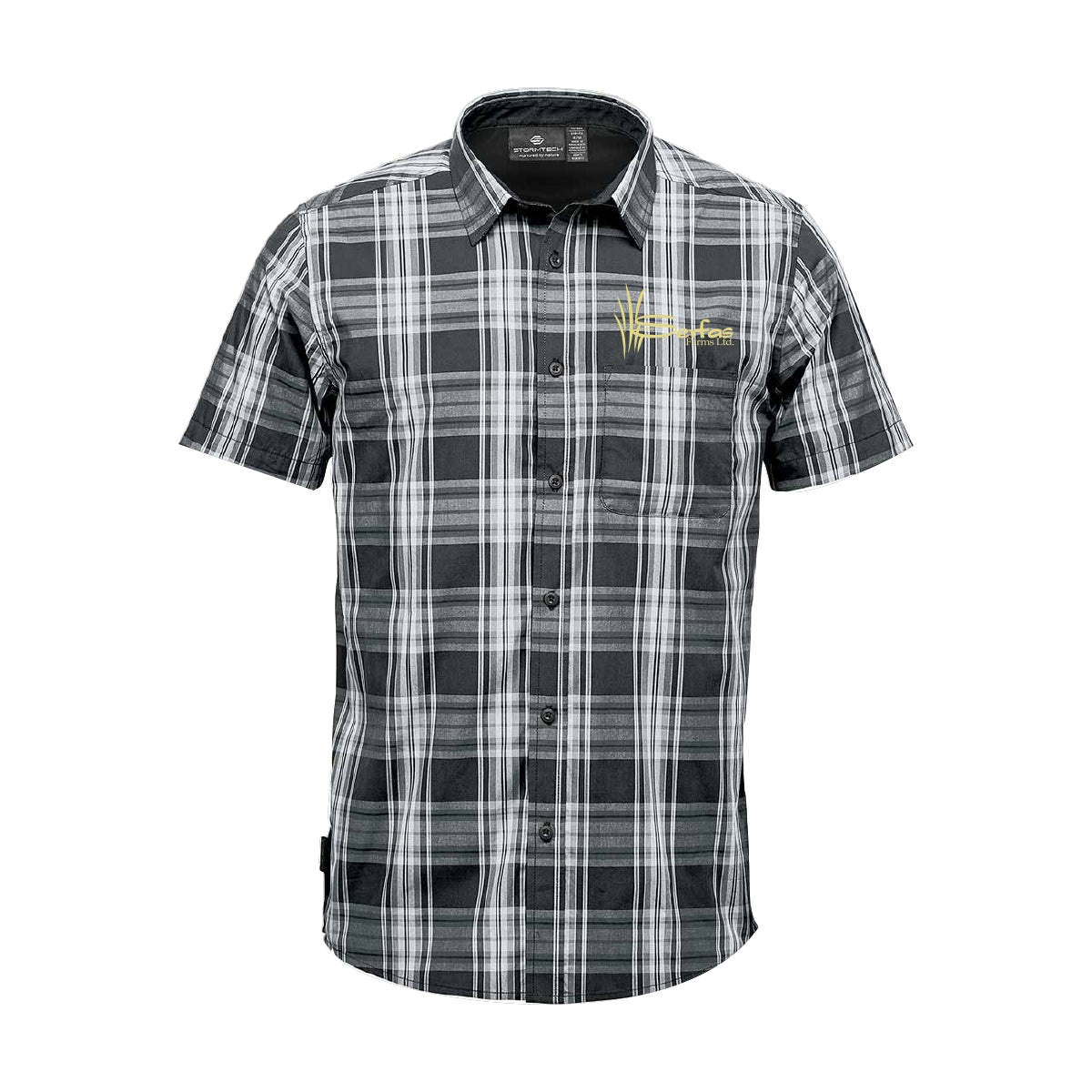 MEN'S DAKOTA SHORT SLEEVE SHIRT - SFV-1 - SERFAS FARMS - EMB