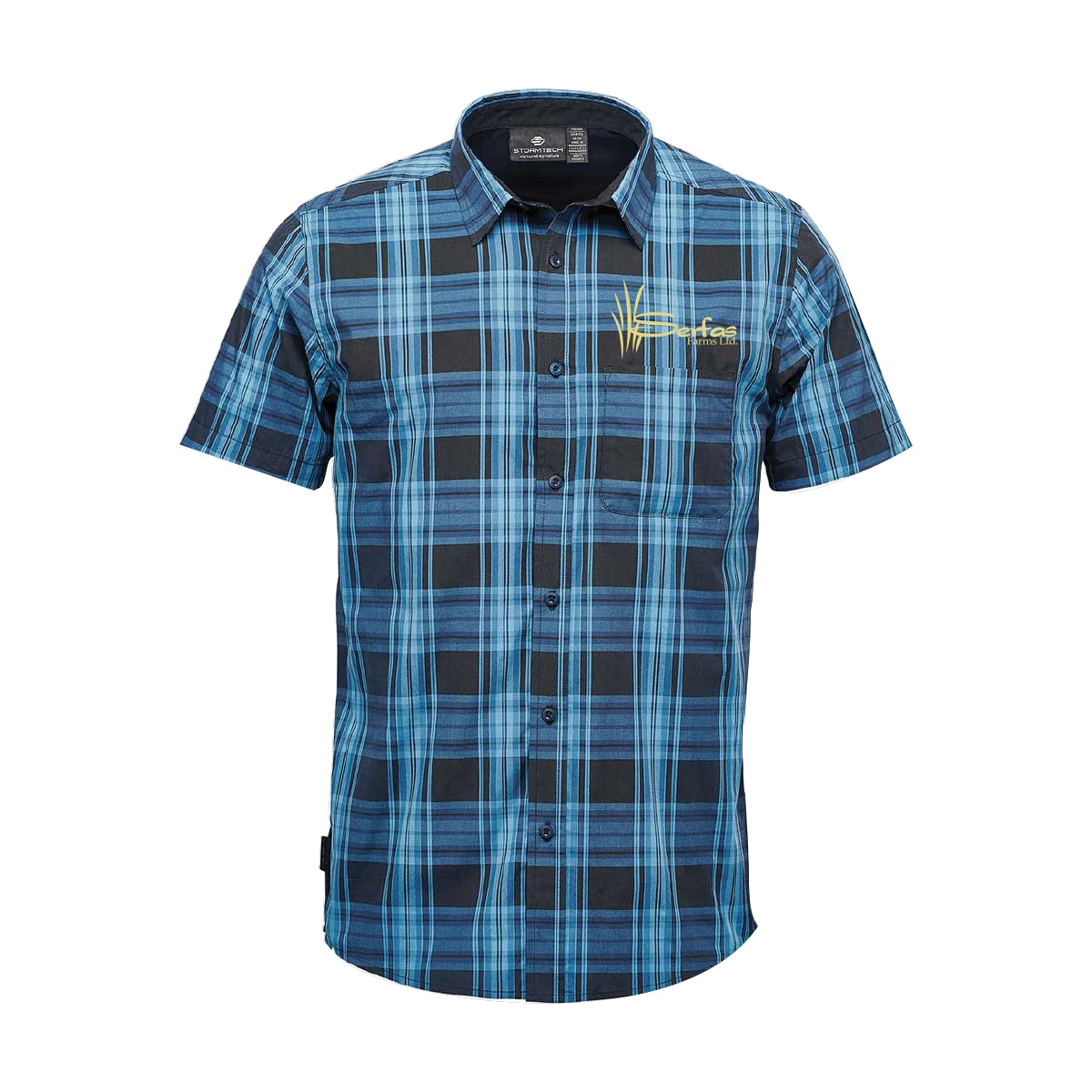 MEN'S DAKOTA SHORT SLEEVE SHIRT - SFV-1 - SERFAS FARMS - EMB