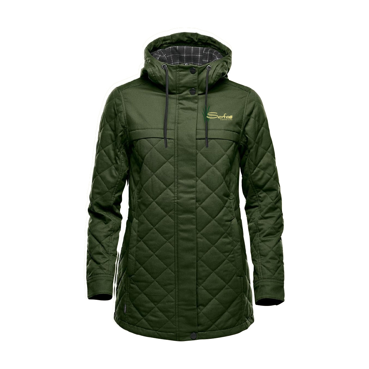 WOMEN'S BUSHWICK QUILTED JACKET - BXQ-1W - SERFAS FARMS - EMB or PATCH