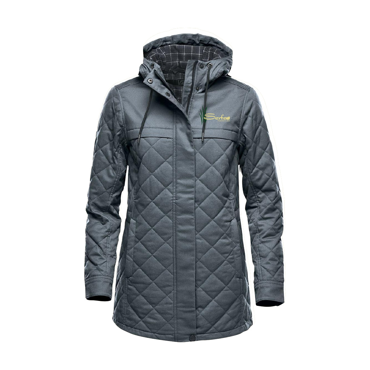 WOMEN'S BUSHWICK QUILTED JACKET - BXQ-1W - SERFAS FARMS - EMB or PATCH