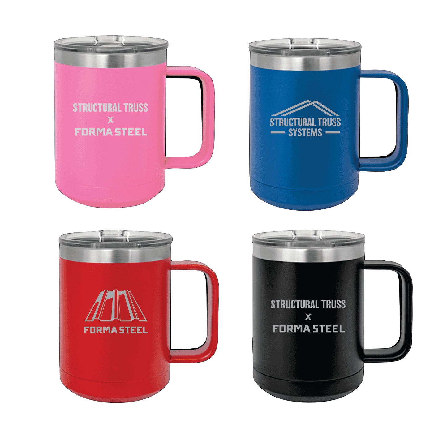 POLAR CAMEL 15oz. COFFEE MUG - STRUC. TRUSS & FORMA STEEL - LASER ENGRAVED