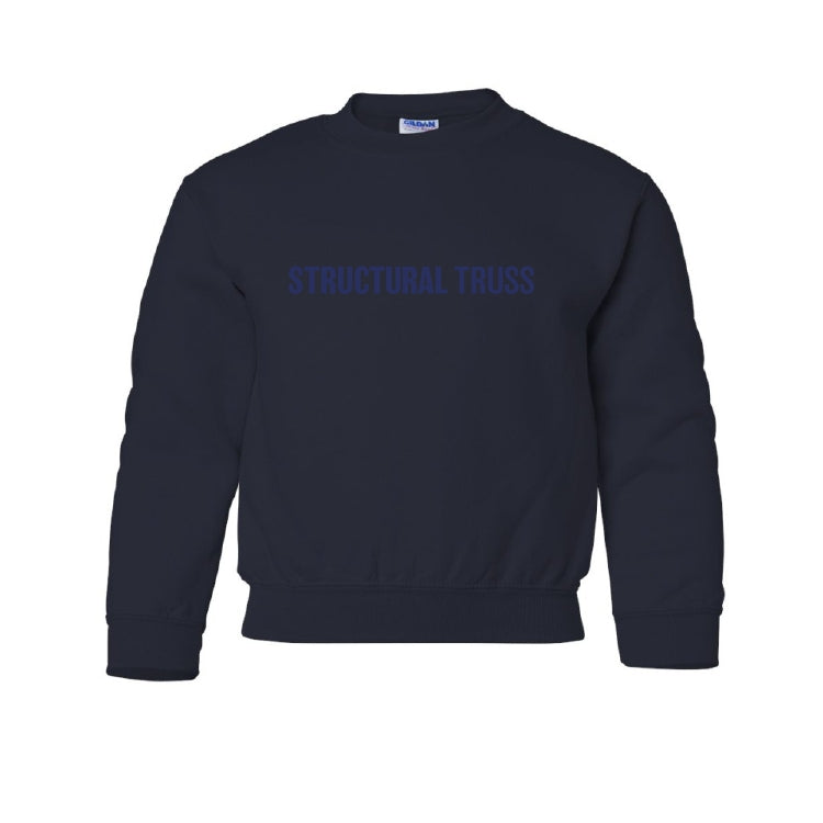 YOUTH CREWNECK SWEATSHIRT - 18000B - STRUCTURAL TRUSS - HP