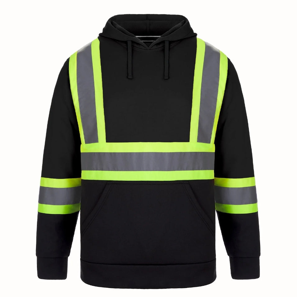 HI-VIS HOODED SWEATSHIRT - L01375 - STRUC. TRUSS/FORMA STEEL LOGO - EMB