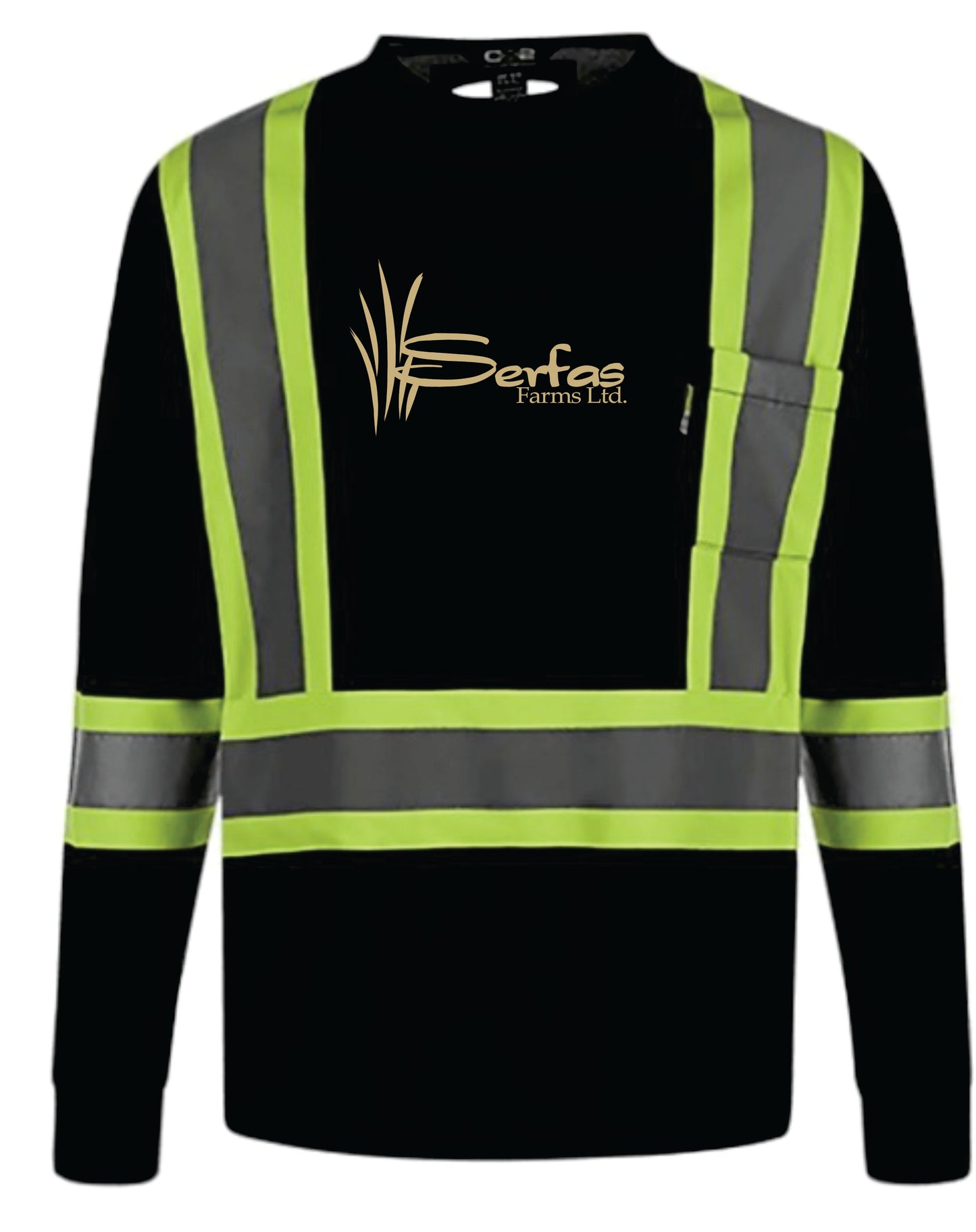 UNISEX LOOKOUT HI-VIS LONG SLEEVE T-SHIRT - S05970 - SERFAS FARMS - HP