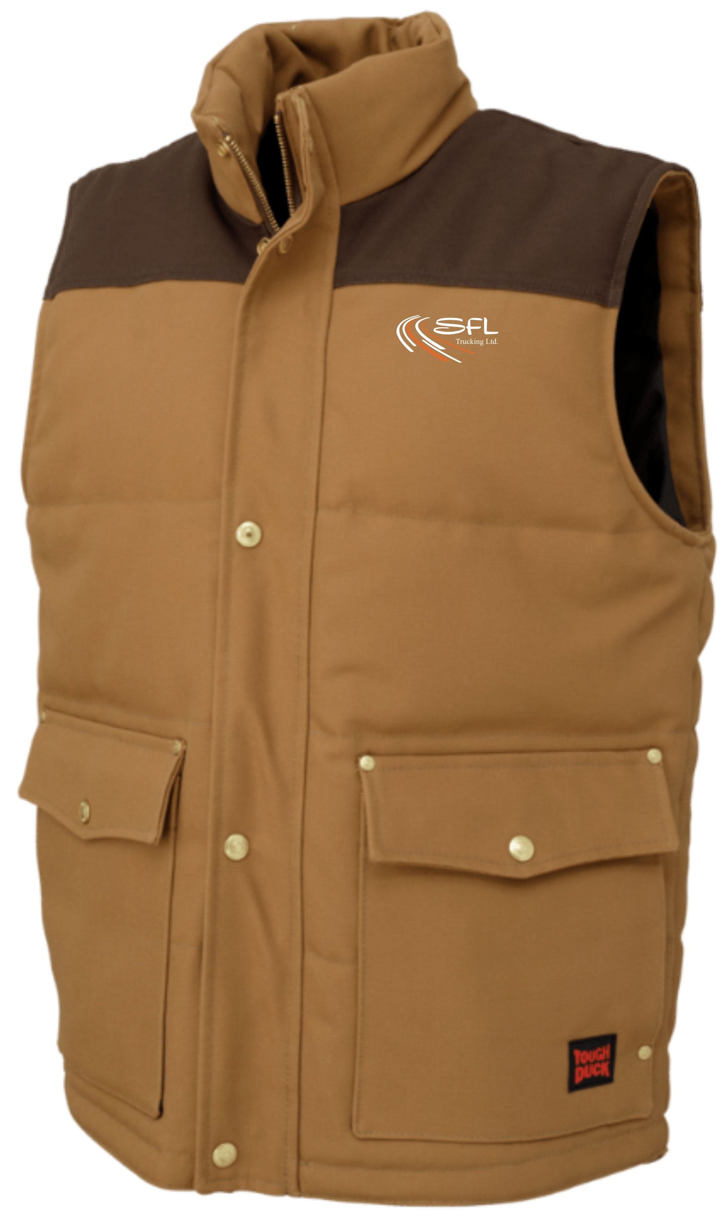 TOUGH DUCK WOODSMAN DUCK VEST - WV08 - MEN'S - SFL TRUCKING LOGO - EMB