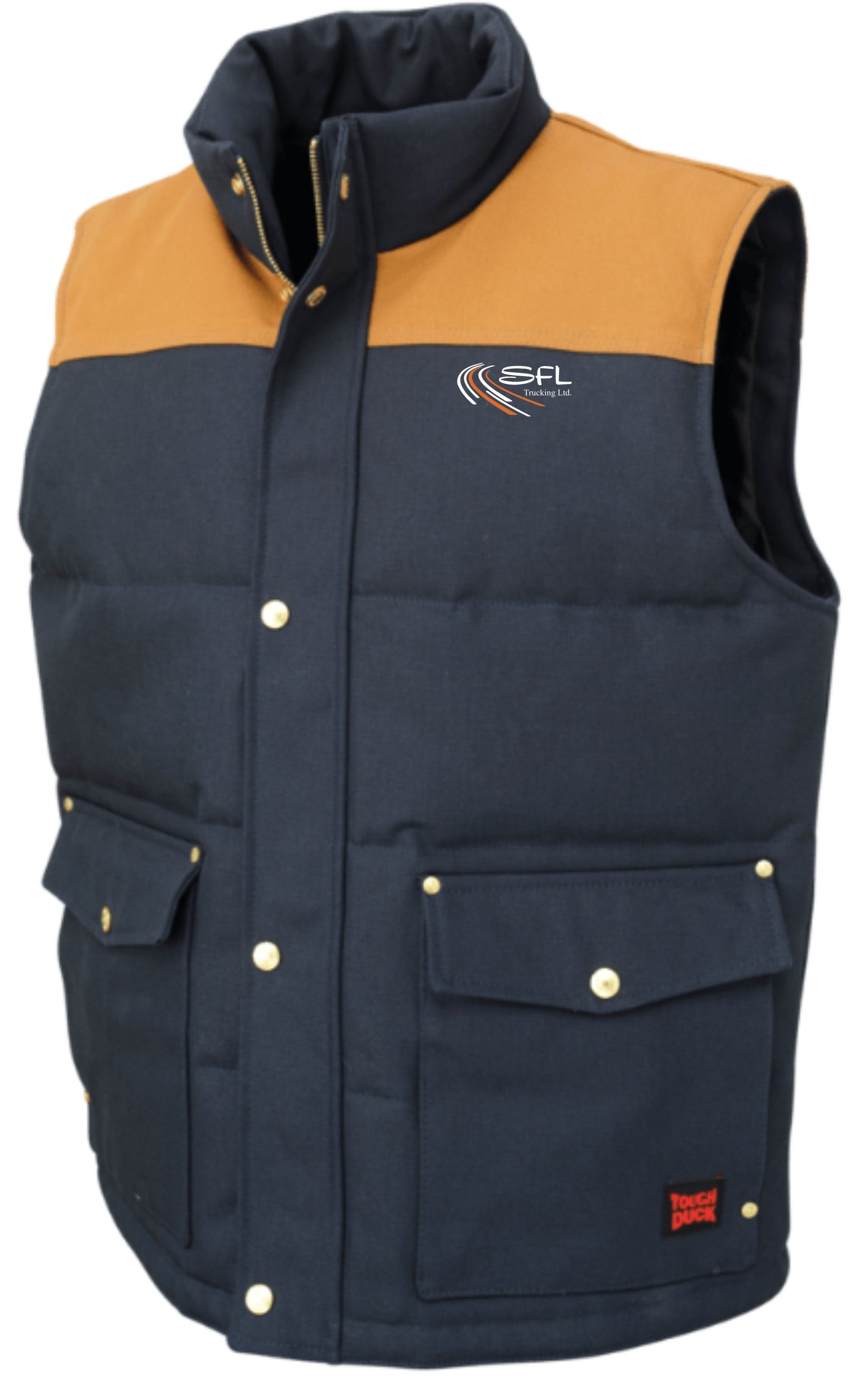 TOUGH DUCK WOODSMAN DUCK VEST - WV08 - MEN'S - SFL TRUCKING LOGO - EMB
