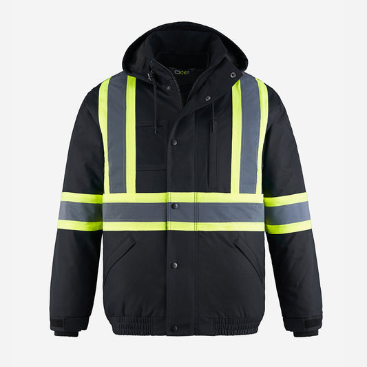HI-VIS 3in1 BOMBER JACKET - L01277 - MEN'S - STRUC. TRUSS/FORMA STEEL LOGO - EMB
