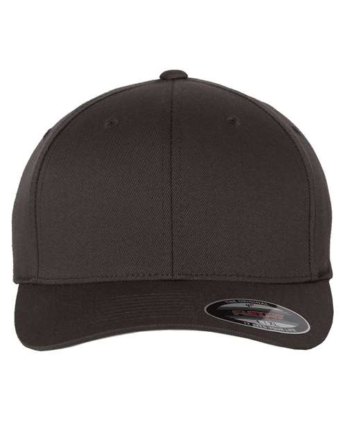 FLEXFIT CURVE BRIM HAT - 6277 - CENTURION LOGO - ROUND LEATHER PATCH L/P