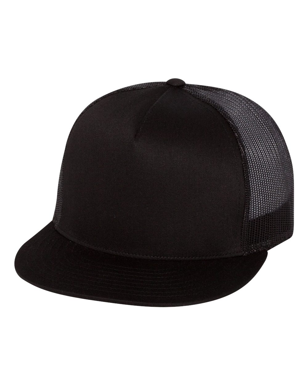 FLAT BRIM HAT - 6006 - CENTURION LOGO - COLOURED RECT. PATCH (SML) FULL FRONT