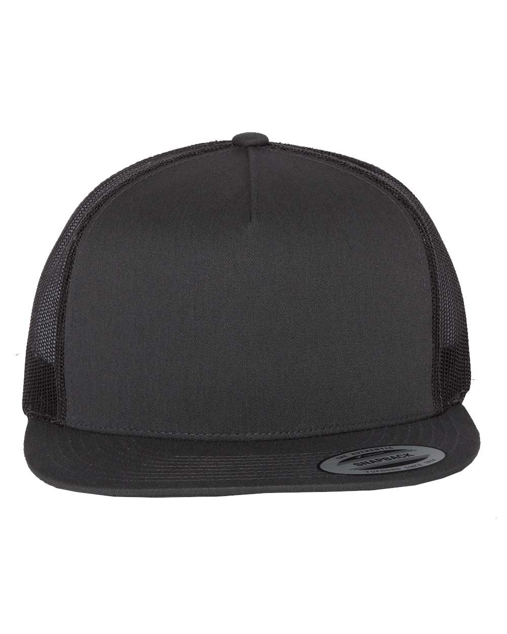 FLAT BRIM HAT - 6006 - CENTURION LOGO - COLOURED RECT. PATCH (SML) FULL FRONT