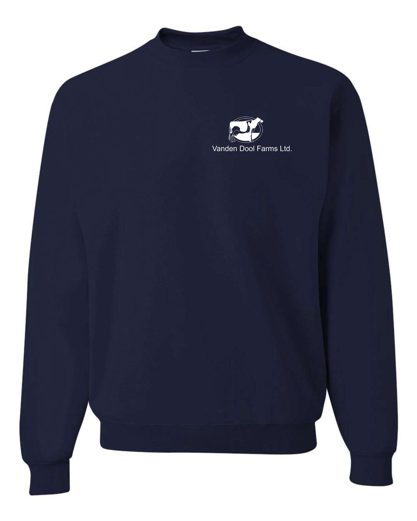 JERZEES CREWNECK SWEATSHIRT - 562BR - YOUTH - VAN DEN DOOL FARMS LOGO - EMB