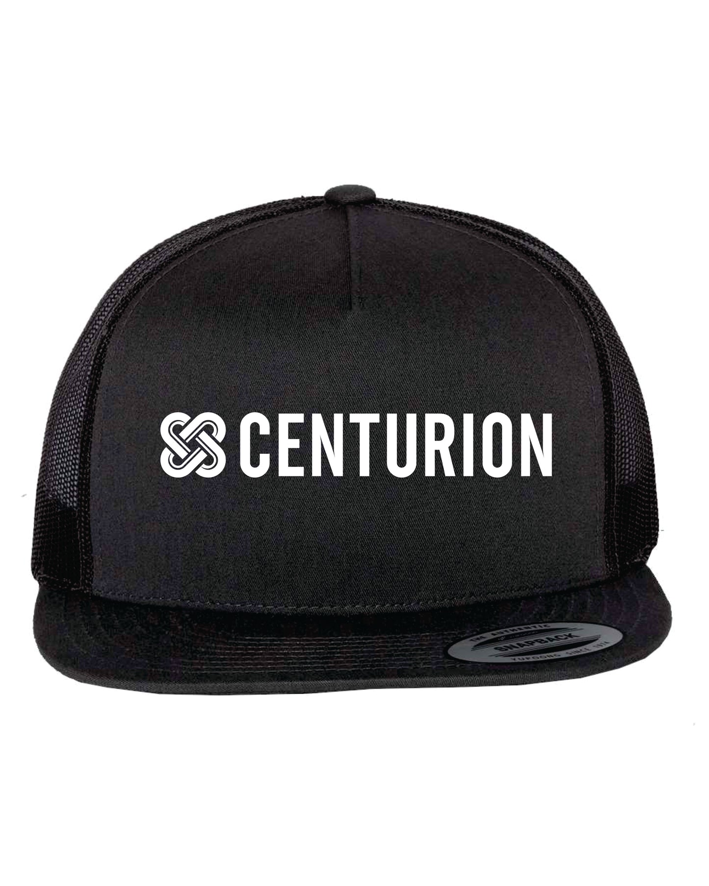 FLAT BRIM  HAT - 6006 - CENTURION LOGO - EMB FULL FRONT