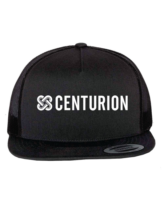 FLAT BRIM  HAT - 6006 - CENTURION LOGO - EMB FULL FRONT