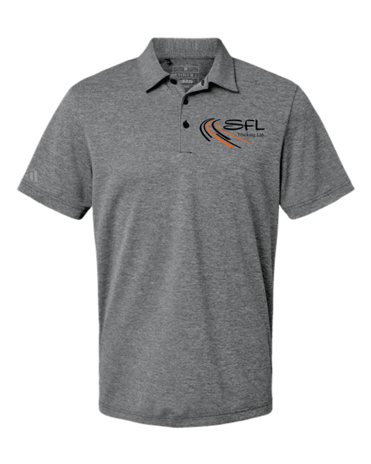 MEN'S ADIDAS HEATHERED POLO - A582 - SFL TRUCKING - EMB