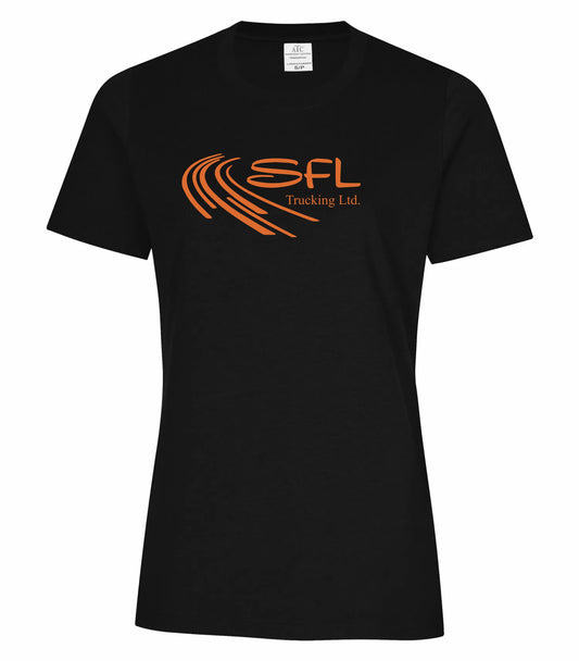 RING SPUN COTTON T-SHIRT - ATC2000L - LADIES' - SFL TRUCKING LOGO - HP