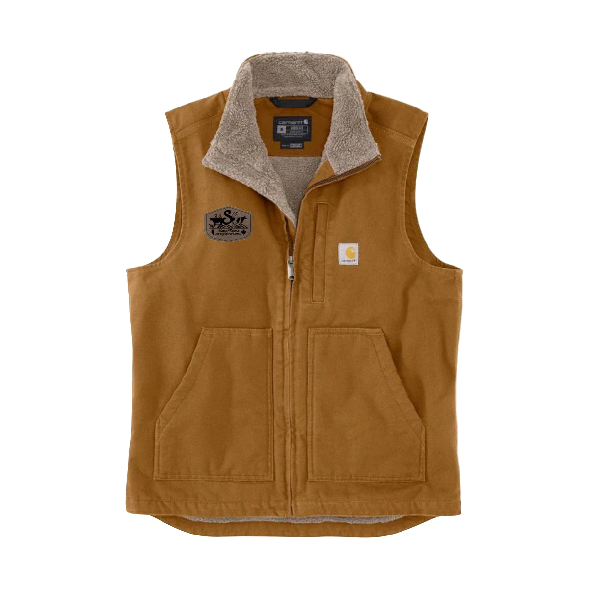 MEN'S CARHARTT SHEPA LINED VEST - 104277 - SLOMP FARMS - PATCH