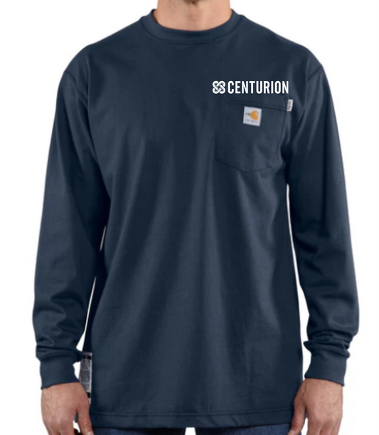 CARHARTT FR FORCE COTTON LONG SLEEVE T-SHIRT - 100235 - CENTURION LOGO - HP