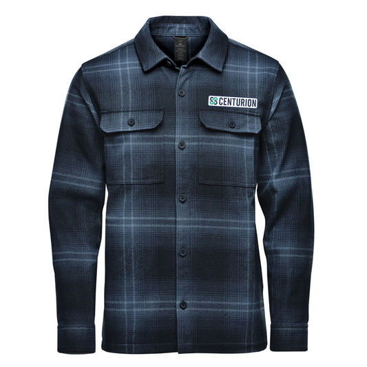 CHIRSTMAS EXCLUSIVE MEN'S HIGHLAND PLAID SHACKET - CSH-1M - CENTURION LOGO - PATCH LOGO