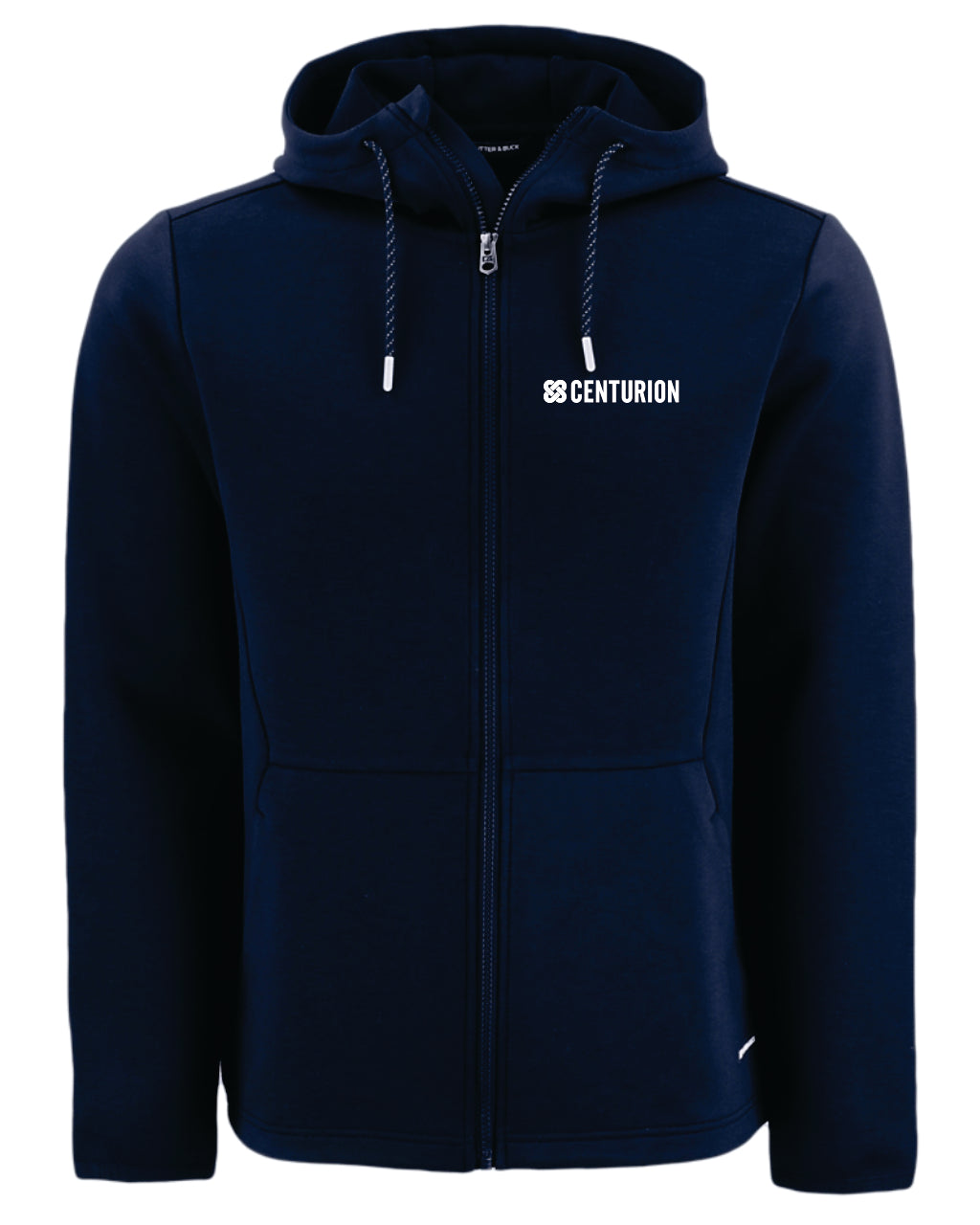 *NEW* MEN'S CUTTER & BUCK FULL ZIP HOODED JACKET - MCK01345 - CENTURION - EMB