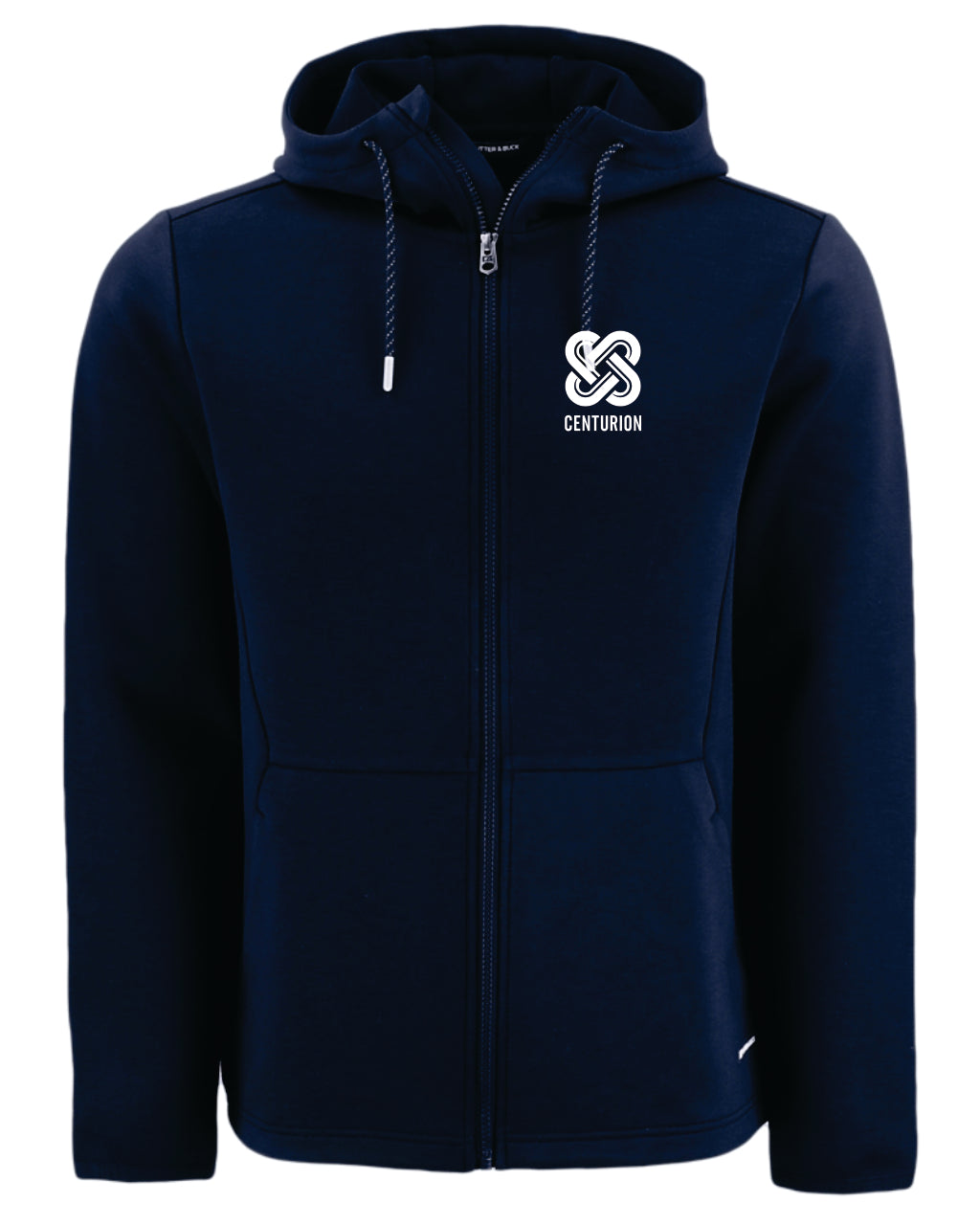 *NEW* MEN'S CUTTER & BUCK FULL ZIP HOODED JACKET - MCK01345 - CENTURION - EMB