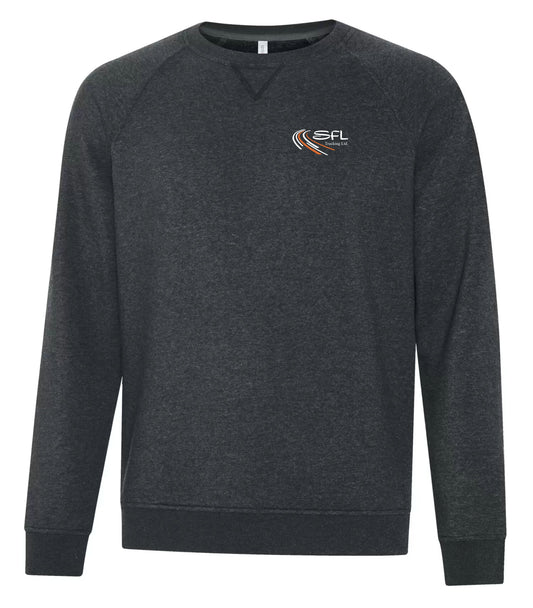 VINTAGE CREWNECK SWEATSHIRT - F2046 - UNISEX - SFL TRUCKING LOGO - EMB